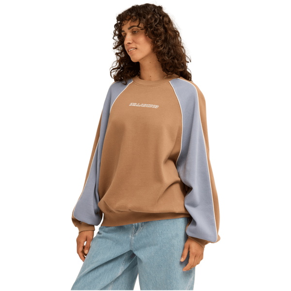 2026 Billabong Womens Cool Times Crew Sweatshirt EBJFT00186 - Sweet Earth